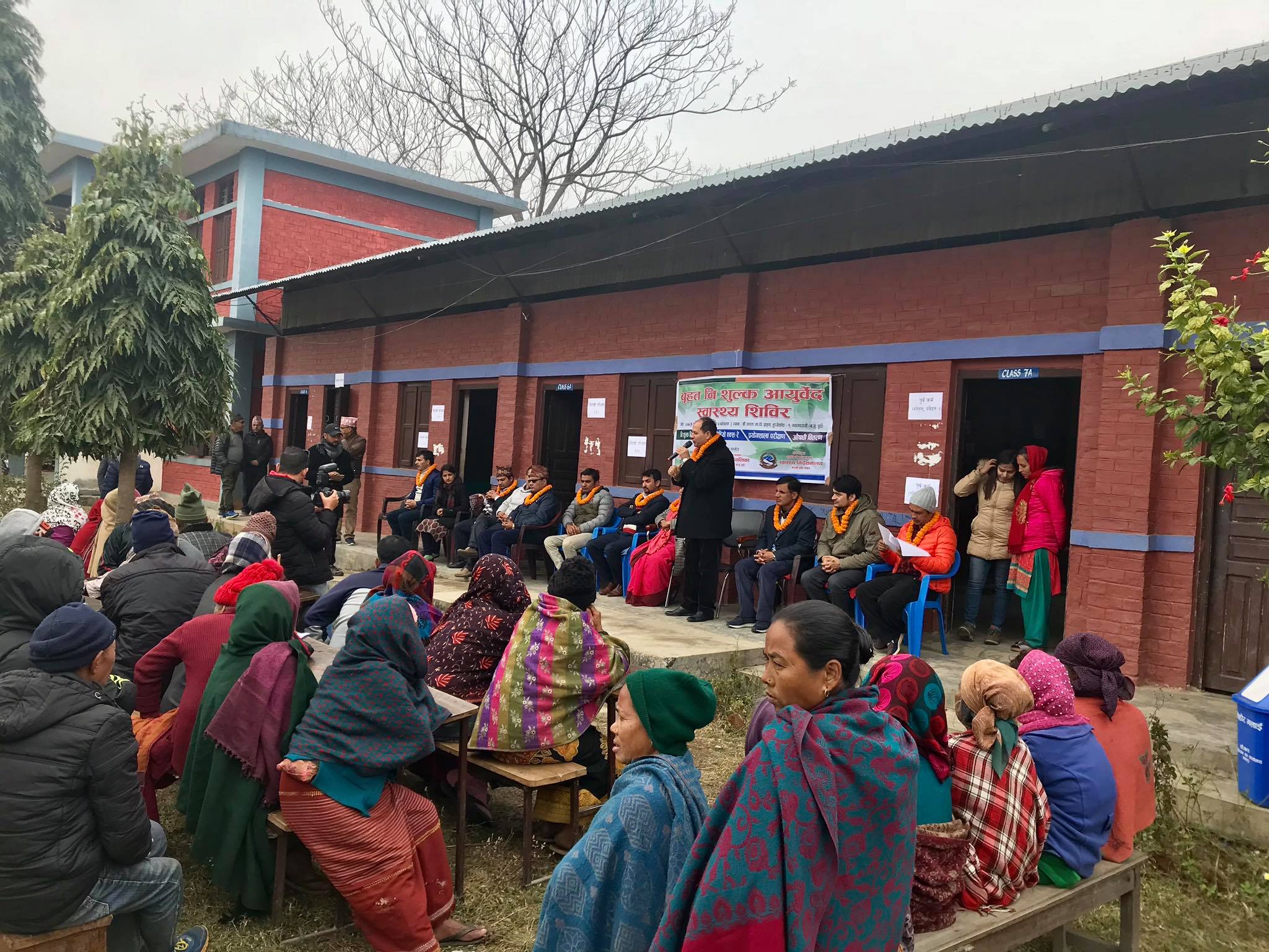 An outreach health clinic organised in Hupsekot, Nawalpur. The health clinics we organise in the leadership of locals are the opportunities for communities to avail specialised health services at their local area.