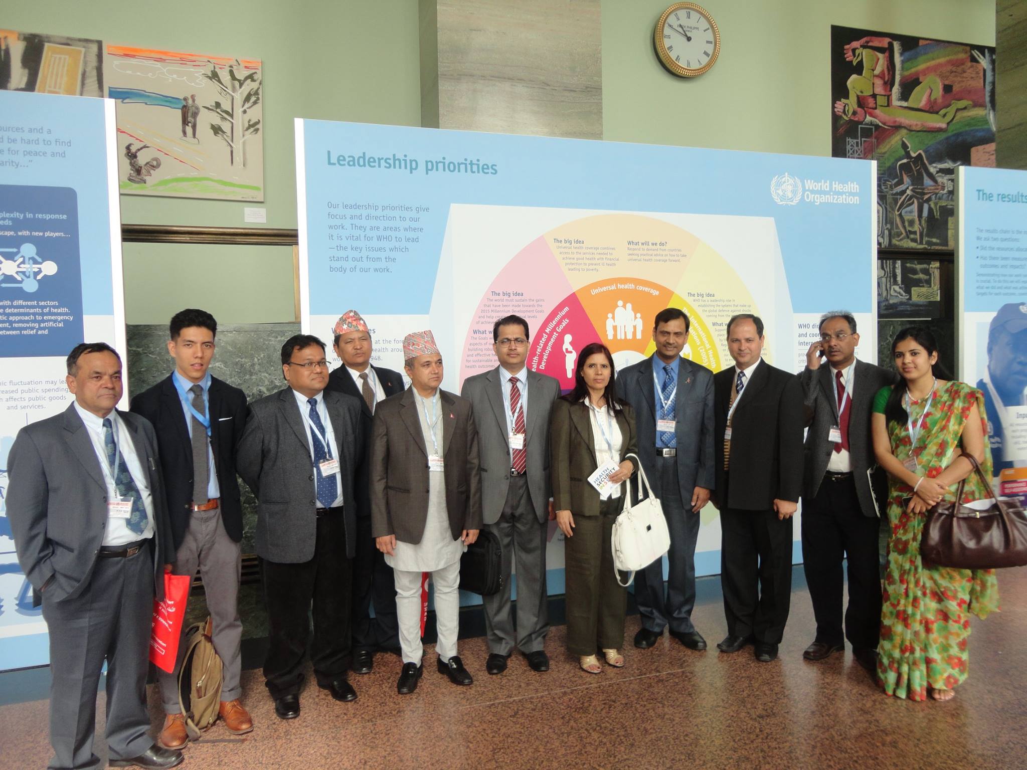 Hon Minister for Health and Population led the Nepal team at the World Health Assembly held in Geneva, Switzerland.