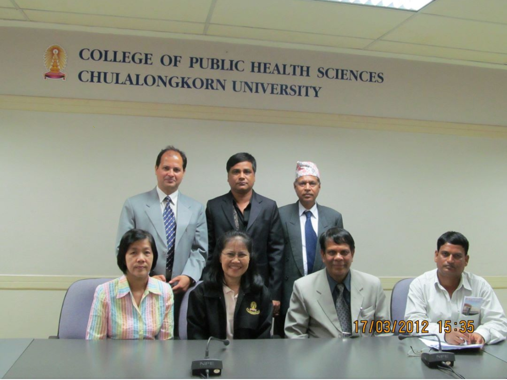Nepalese delegation at the Chulalongkorn University, Thailand