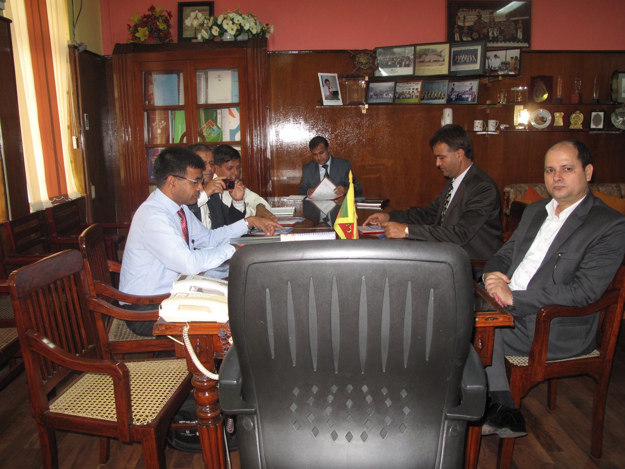 Nepalese government delegation in Sri Lanka.