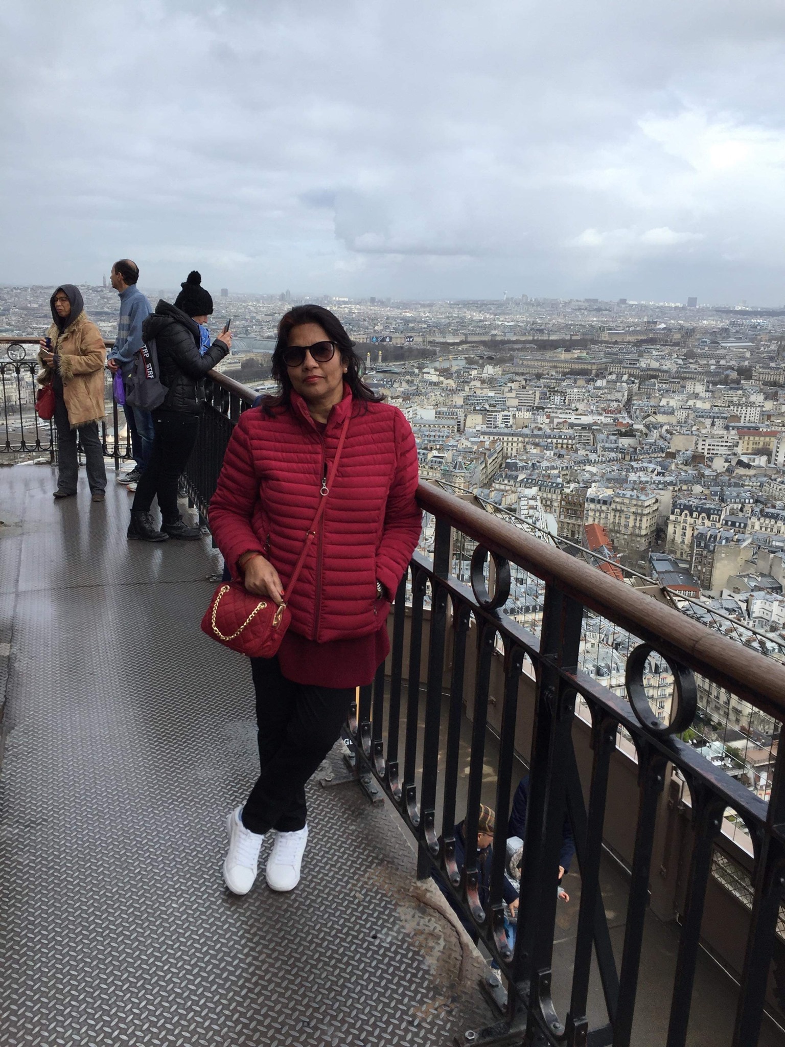 Paru on the top floor of the Eiffel Tower