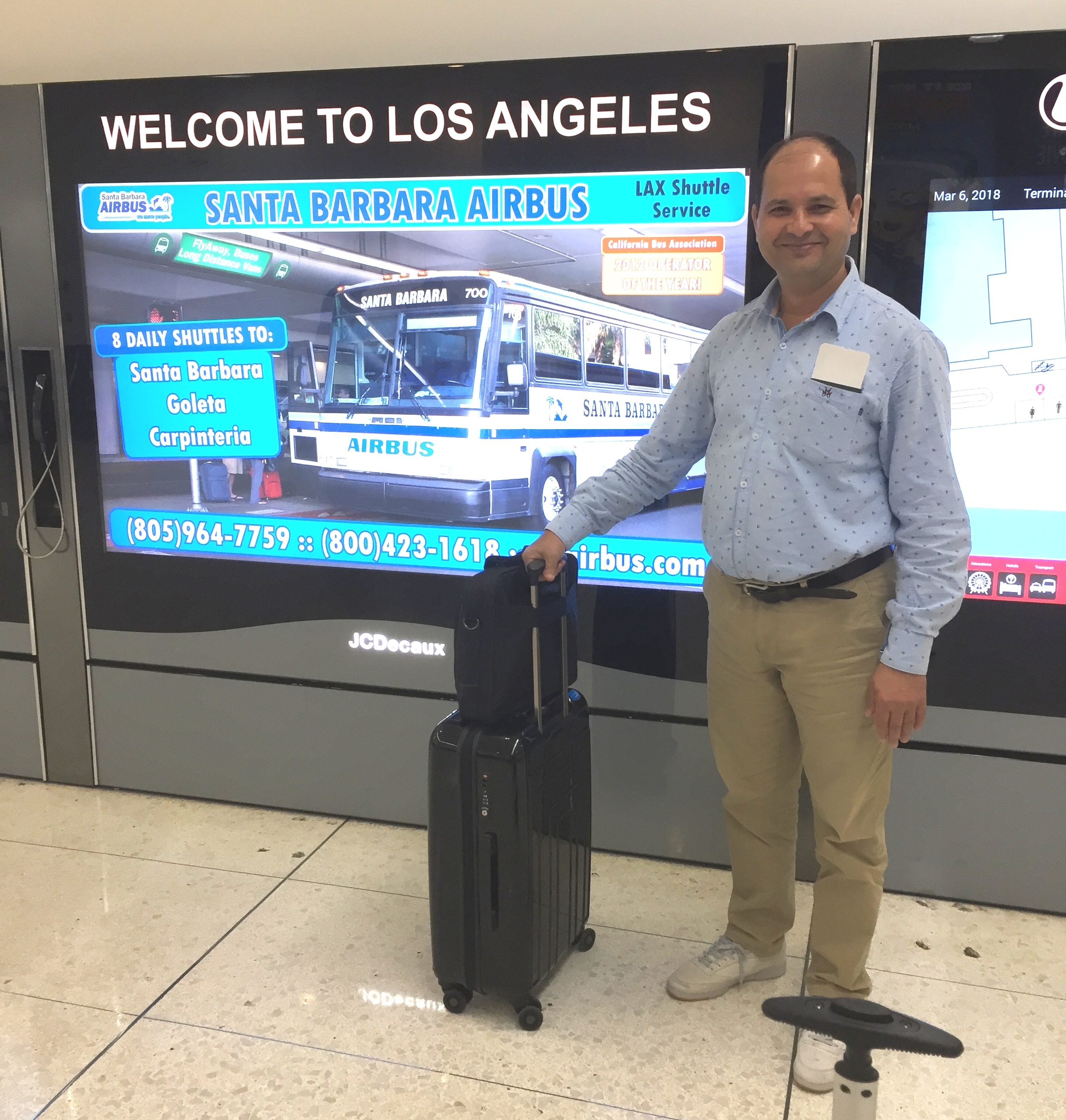 Prepared to fly from Los Angelos to San Diego, the USA to attend the conference organised by the Society for Reproductive Investigation (SRI).